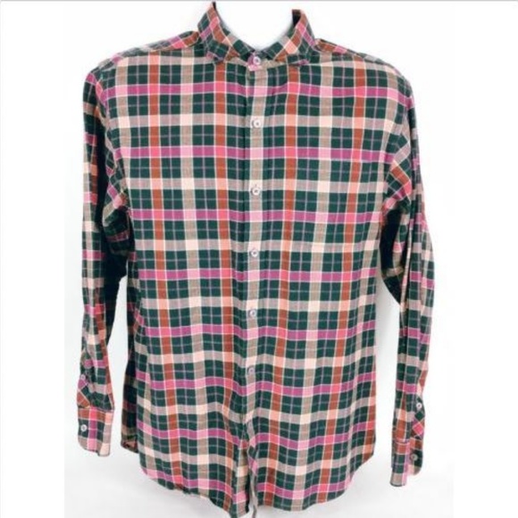 Tommy Bahama Other - Tommy Bahama Men's Shirt Medium Plaid Long Sleeve